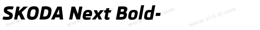 SKODA Next Bold字体转换